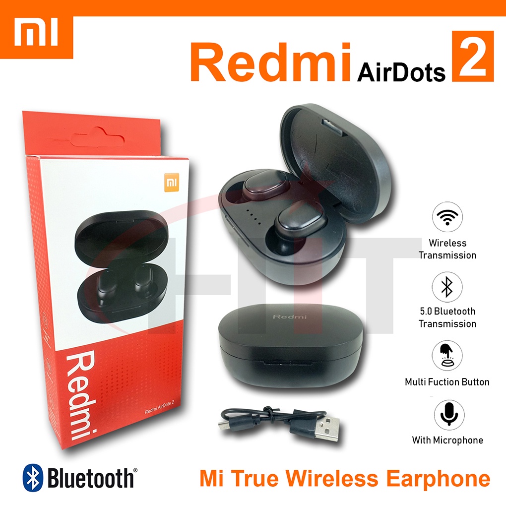 Airdots 2 Xiaomi TWS Headset Bluetooh Wireless 5.0 Earbuds Mi