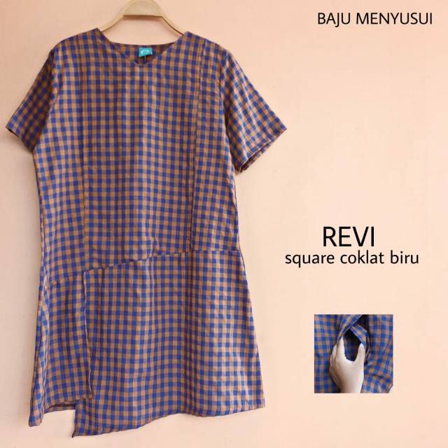 MAMIGAYA Nursing Wear REVI Pendek Baju Menyusui Blouse Nenyusui