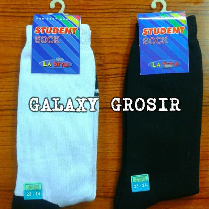 [6pcs]Kaos Kaki Sekolah Anak SMA La-Style 23-24