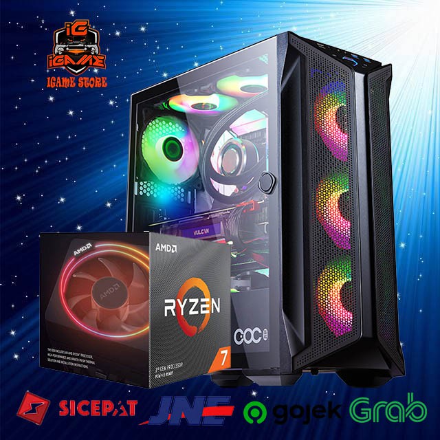 PC Gaming Editing-Streaming Ryzen 7 3700X | 16GB | RTX 3060 12GB MANTUL SULTAN