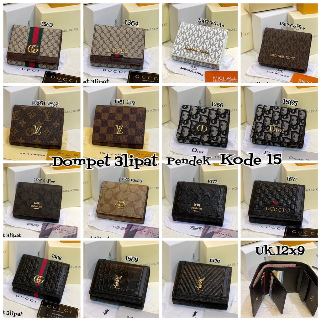 Dompet Pendek 3lipat Kode 15 Import