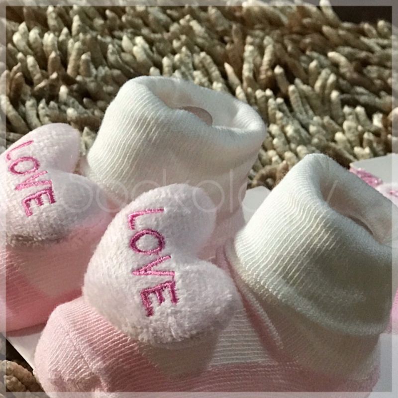 Kaos kaki bayi + bando (1set)(min 3pcs @17.500) Baby girl newborn sock headband