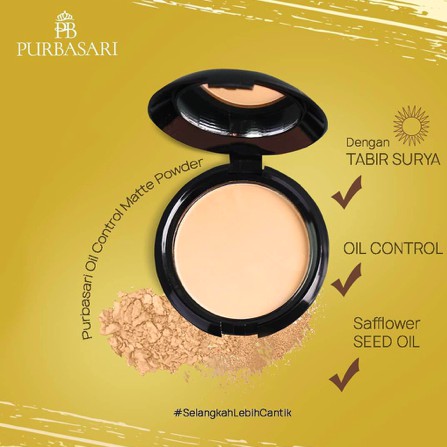 PURBASARI Oil Control Matte Powder 12g | Bedak Padat