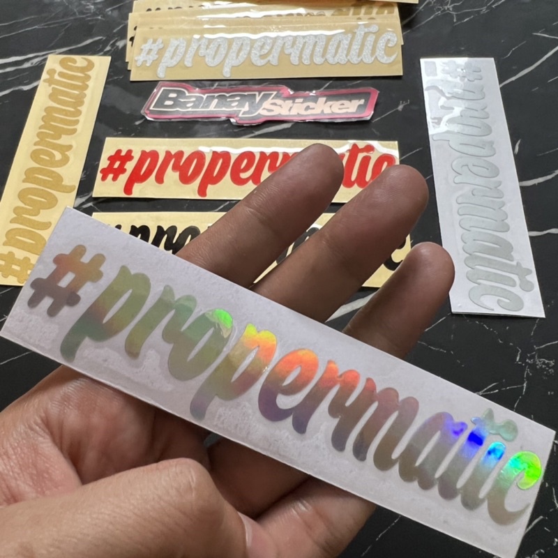 STICKER STIKER PROPER MATIC PROPERMATIC CUTTING