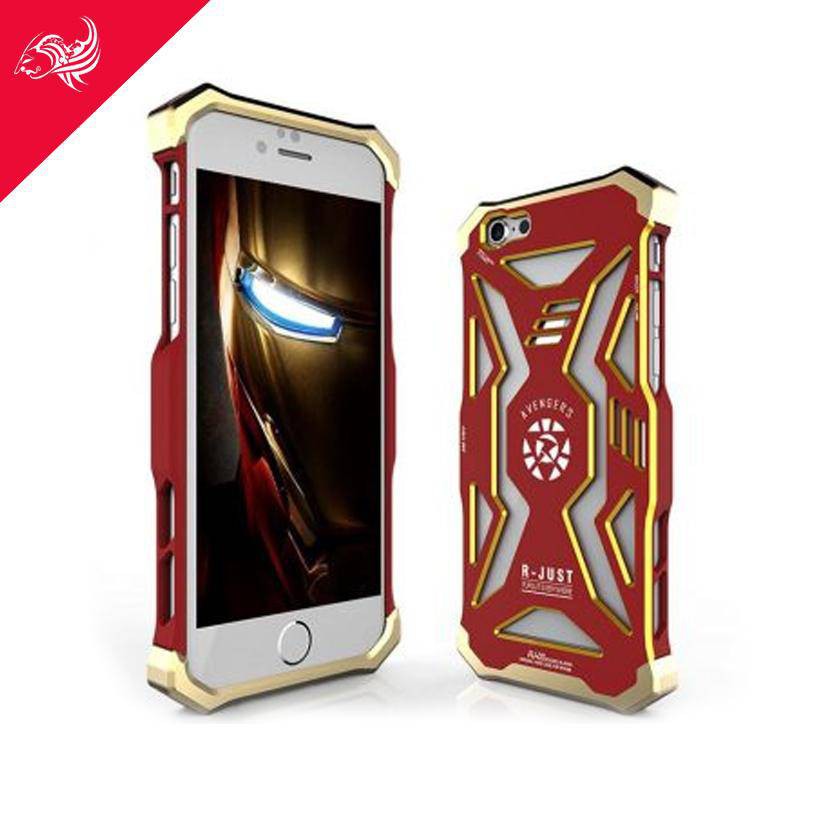 R-Just Iphone 5 5s Se Avenger Bumper Back Case Hard Aluminium Casing