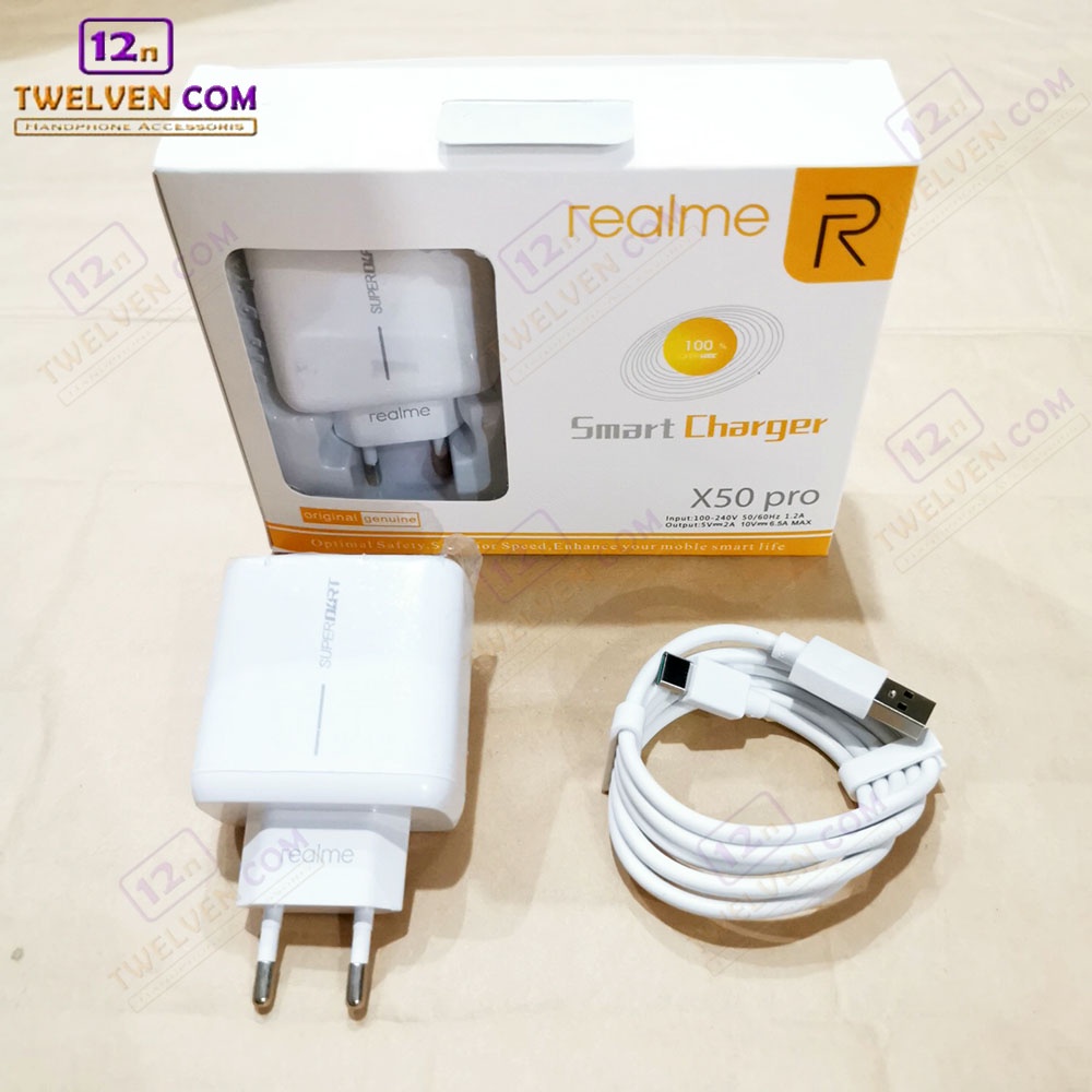 Charger Fast Charging Realme X50 Pro - Port Tipe C / Tepsi - 6.5A