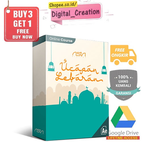 ASTA Digital Kursus dan Template Ucapan Lebaran Ramadhan 3D