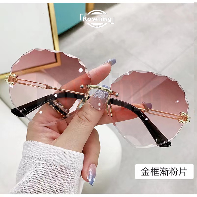 rowling(ka-262)Sunglasses  Kacamata Hitam Simetri No frame Women Sunglasses Titanium New Arrival Import Kacamata Fashion