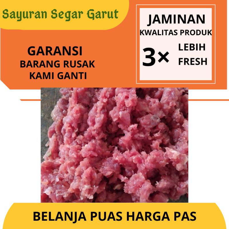 

Daging Sapi Cincang /Sapi Lokal Segar 500gr by Sayuran Segar Garut