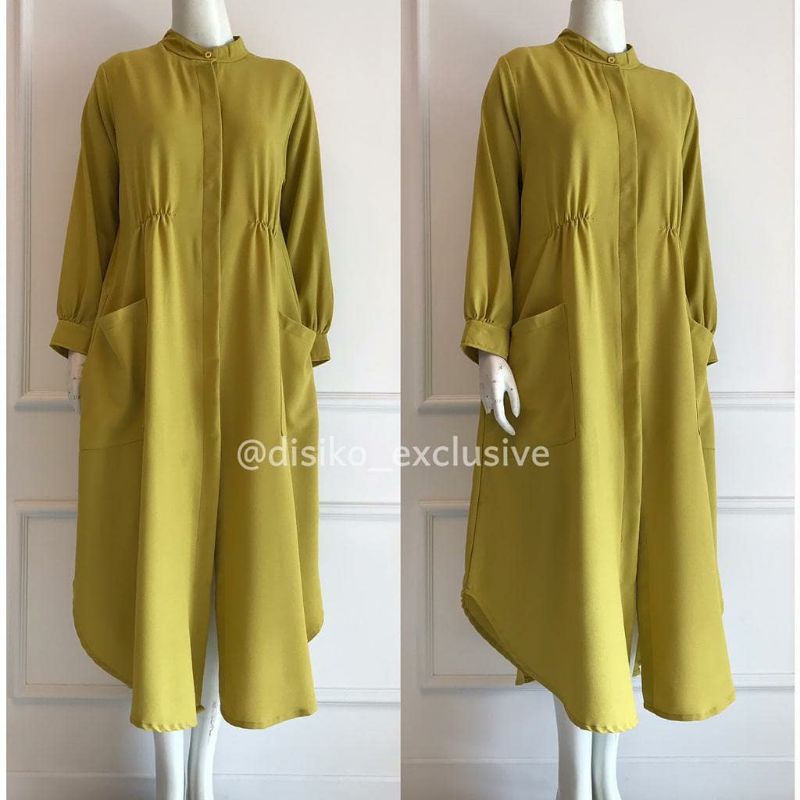 rara tunik baju atasan wanita muslim terbaru katun toyobo premium polos