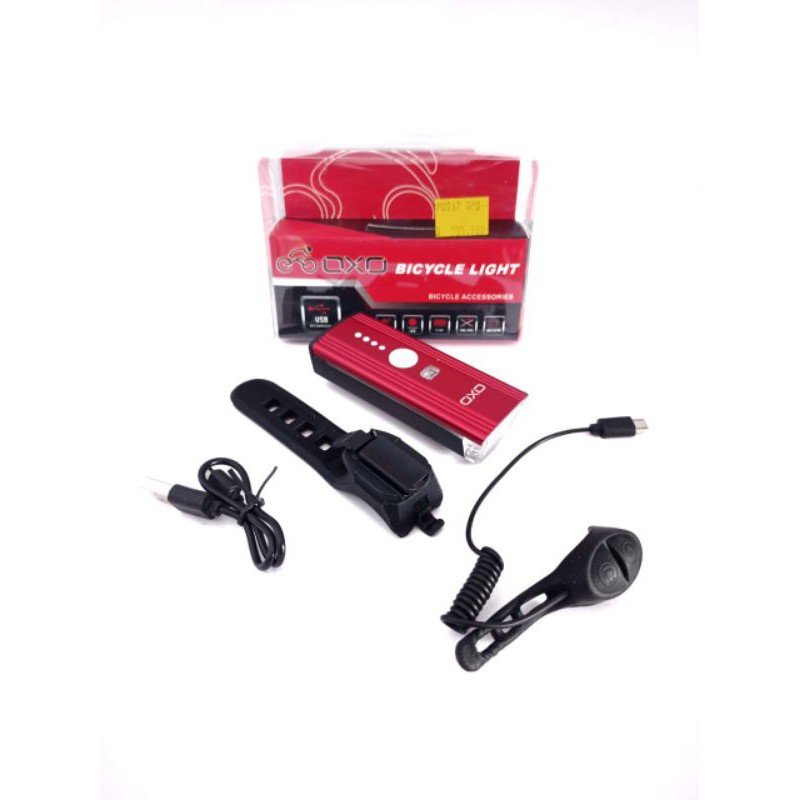 LAMPU DEPAN SEPEDA OXO KLAKSON 5261