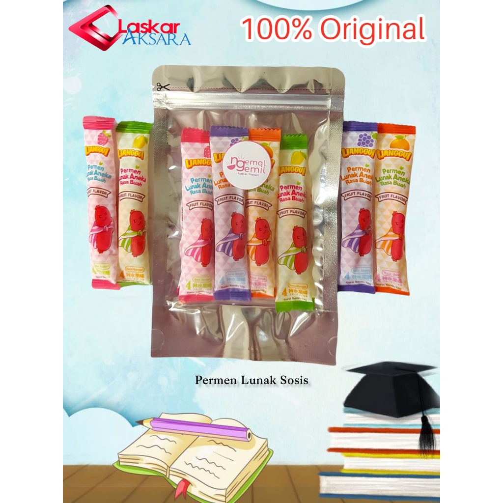 

Permen Lunak Sosis Aneka Rasa Buah / Premium