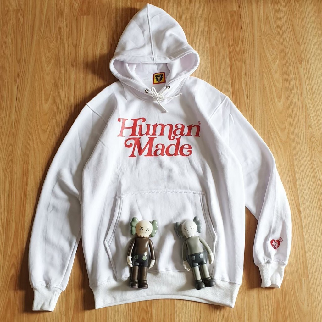 HOODIE HUMAN MADE LOGO PUTIH