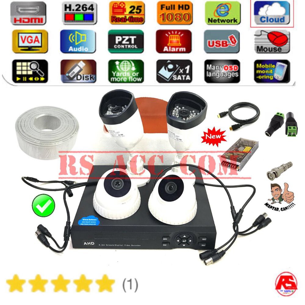 Harga Murah  Lagi Promo  Paket Lengkap Langsung Online Cctv Camera Avicom IC SONY KOMBINASI