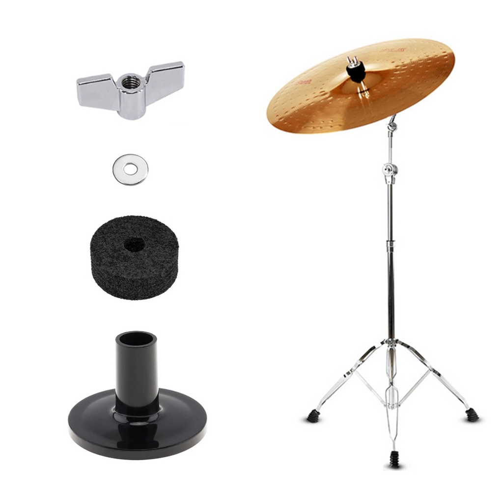 21 / 12pcs Pad Cymbal Drum Jazz Pengganti Dengan Cymbal Sleeve