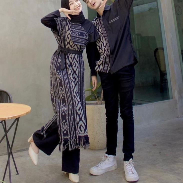 Modern.. COUPLE TENUN AURORA DRESS COUPLE TENUN SONGKET IKAT TROSO ORY DRESS KONDANGAN NATAL ETNIK B
