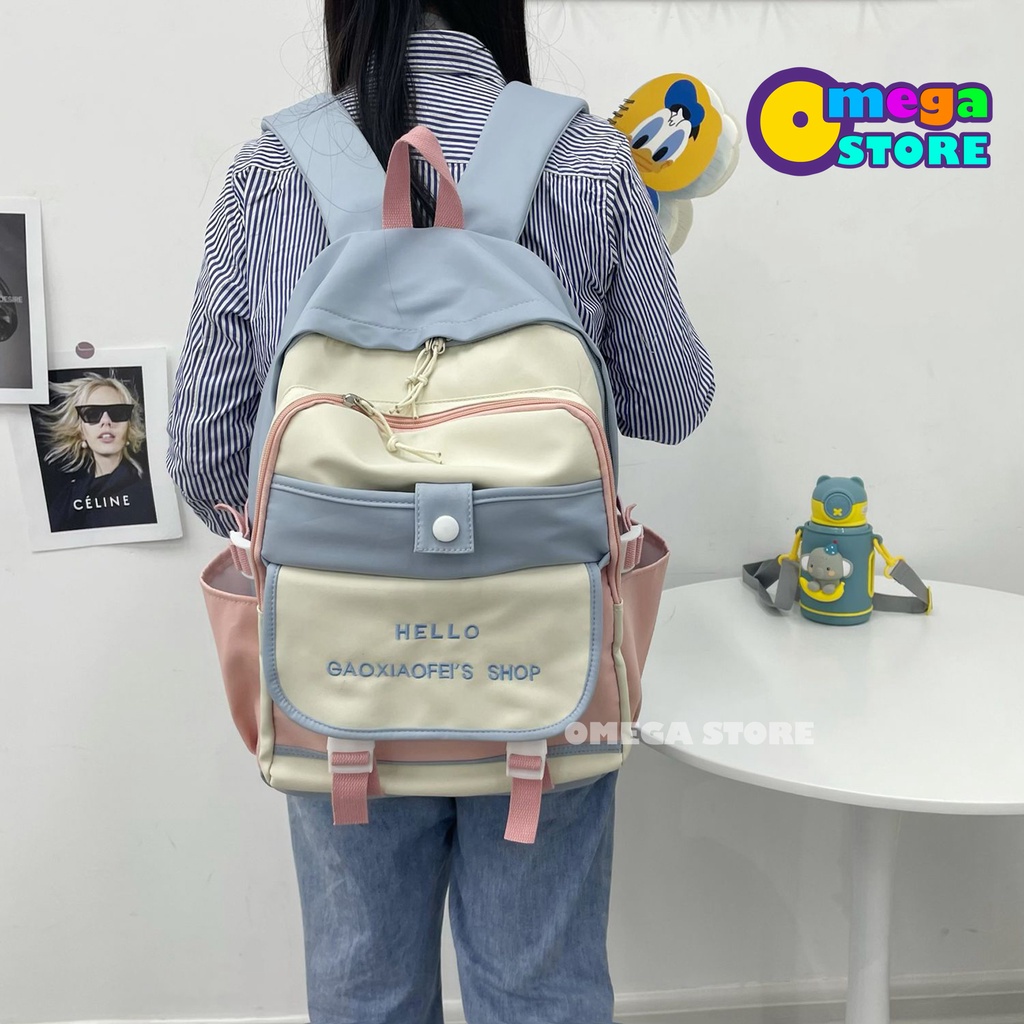 [O&amp;S] Tas Ransel Anak Sekolah Wanita Terbaru Backpack laptop Korea-OS219