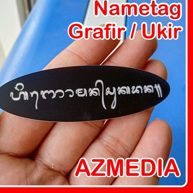 

Terlaku.! Zzm Nametag Nama Dada Grafir Ukir BE Z IIA