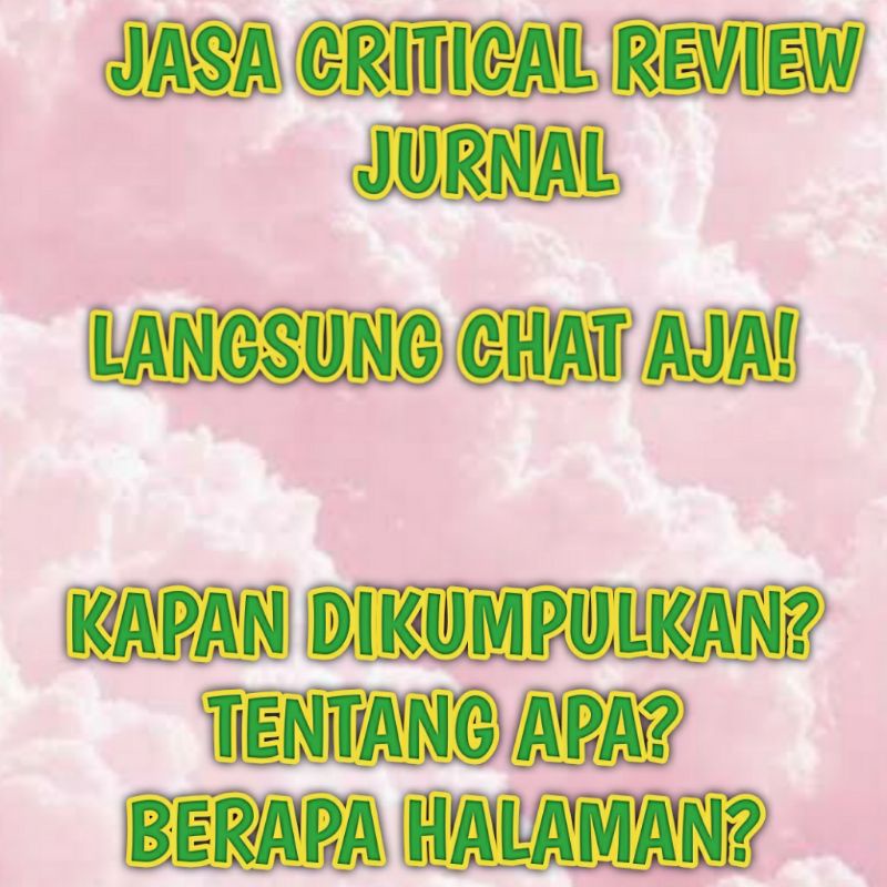 JASA CRITICAL REVIEW JURNAL