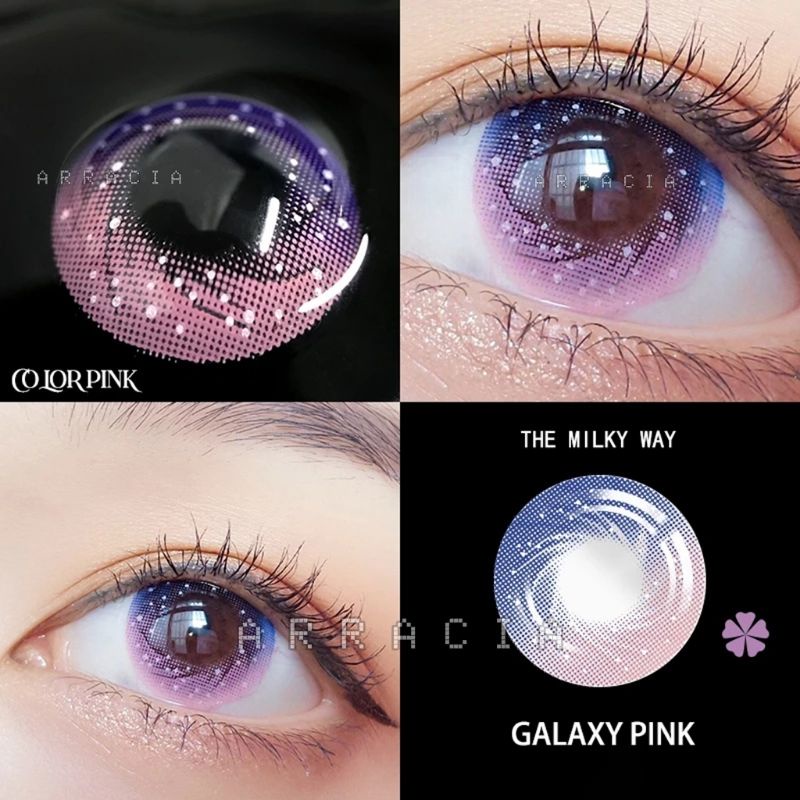 Softlens Lensa Kontak Contact Lens Warna Galaxy Cosplay Karakter Anime Manga Game ddeyespp Merah Jam
