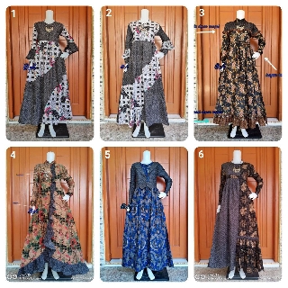  Gamis  Batik  Kembang Rempel  Jazzy Shopee Indonesia