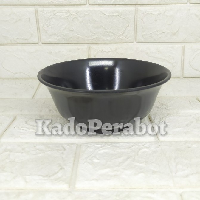 mangkok melamine unica hitam M9707 - mangkok ramen murah - mangkok sup MEGA STORE