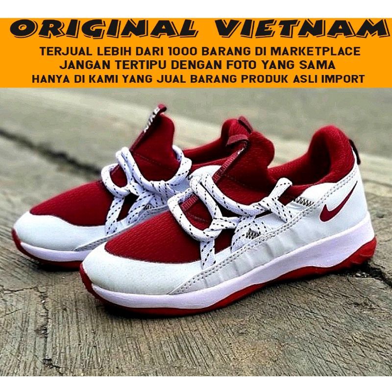 100% IMPORT NEW!! SEPATU SNEAKERS WANITA NIKE CITY LOOP MERAH PUTIH IMPORT RUNNING SHOES OLAHRAGA CEWEK