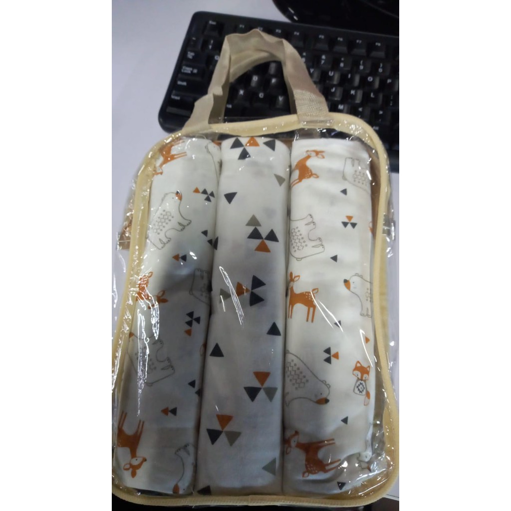 Dialogue Bedong Katun Print Isi 3 90x100 DLB4220