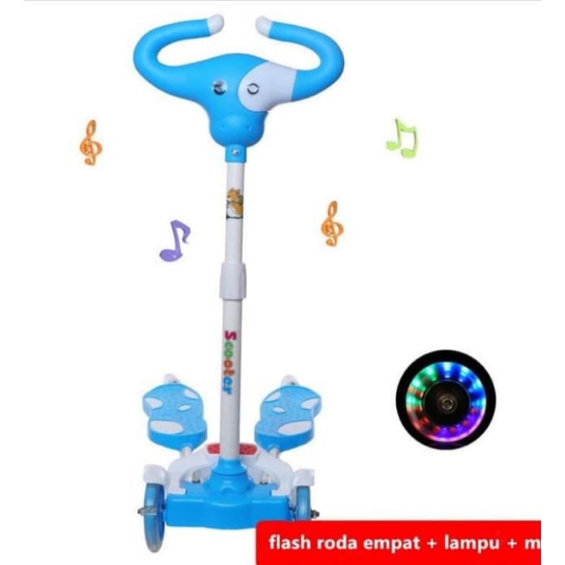 MAINAN SEPEDA SEKUTER BUKA TUTUP KAKI ADA FLASH LAMPU - KADO ANAK ULTAH MURAH