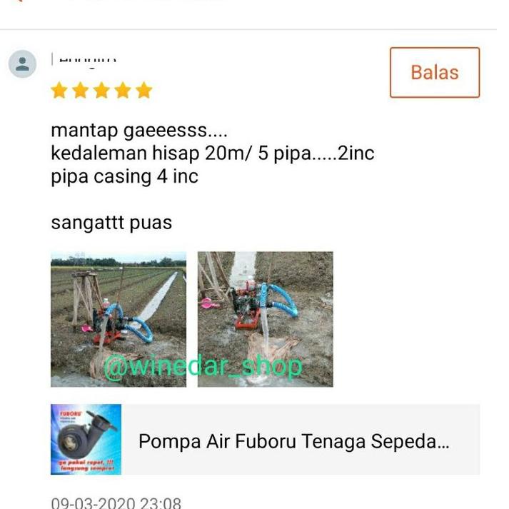 Model Baru.. Pompa Air Fuboru Tenaga Sepeda Motor