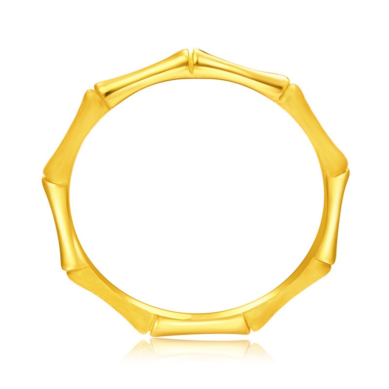 Fashion Luxury 18K Gold Plated Bamboo Ring