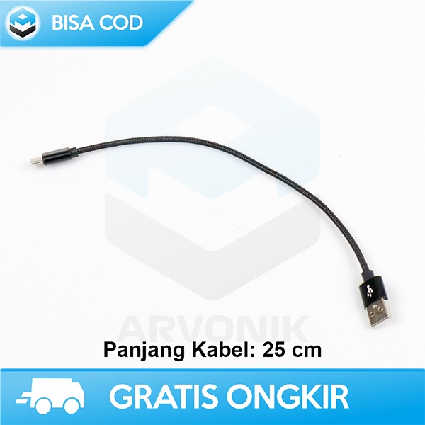 USB TYPE C KABEL DATA CHARGING 25CM DRAGON LINE ORIGINAL PREMIUM