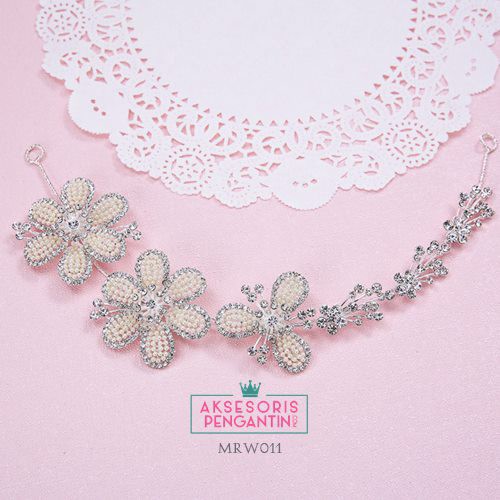 [SIAP KIRIM] AKSESORIS SANGGUL HEADPIECE PENGANTIN TIARA WEDDING MRM011