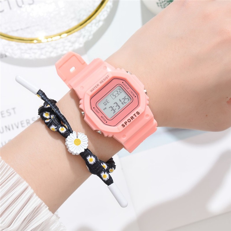 FYGALERYSURABAYA J168 Jam tangan Digital Casual Jam Fashion LED Pria Wanita Jam tangan Couple