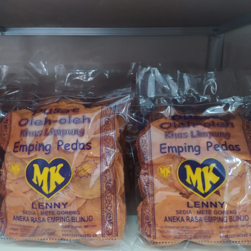 Emping Melinjo MK pedas Manis 500gr Export Quality