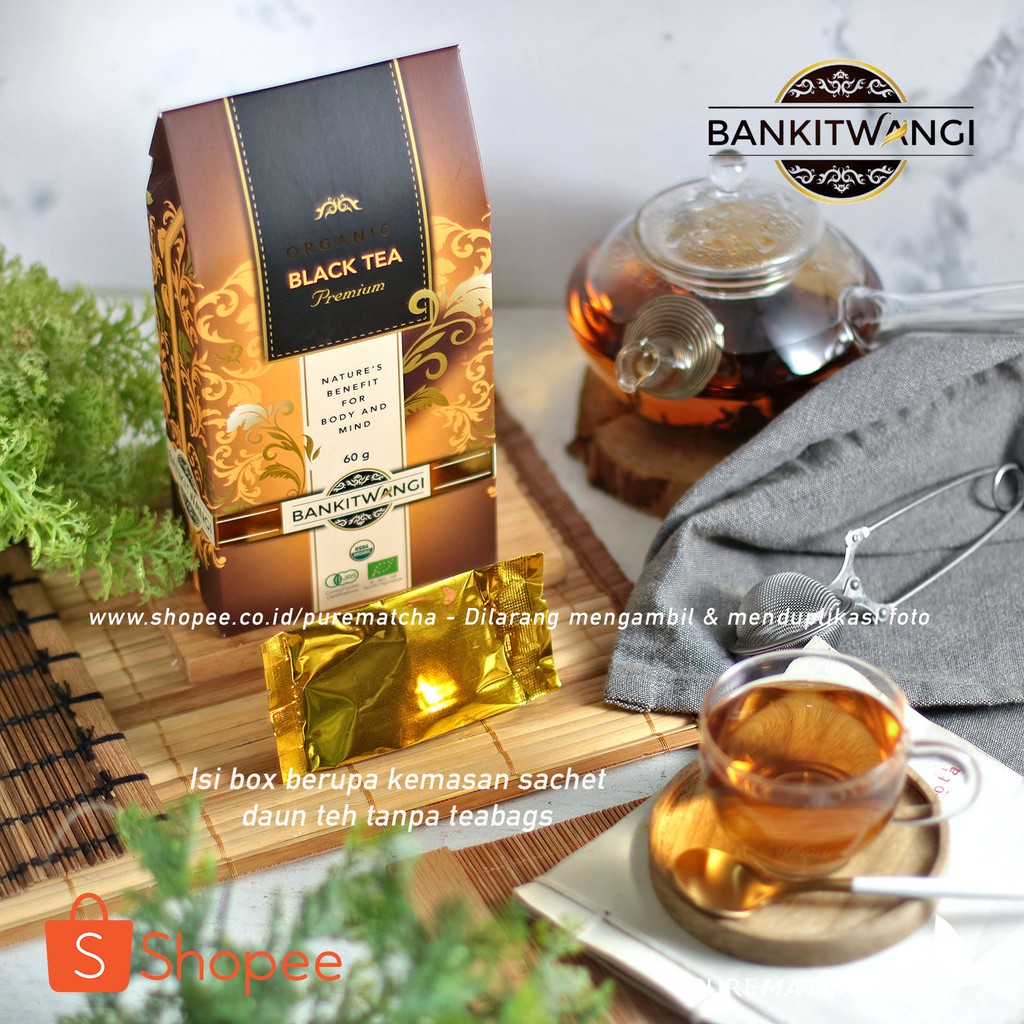 

Bankit Wangi - BLACK TEA Organic 5gr Kemasan Sampel Teh Hitam Organik Premium BankitWangi