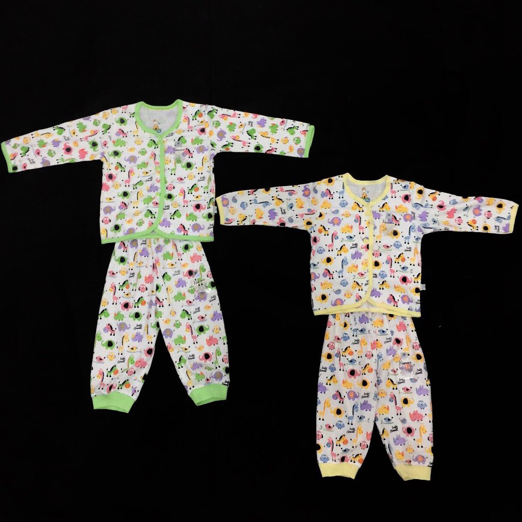 Setelan Panjang Bayi Nasuka Motif Baby Animal