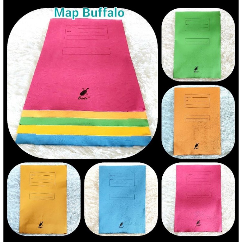 

(5lbr)Map Buffalo Biola Folio Merah/Kng/Hj/Br/Orange