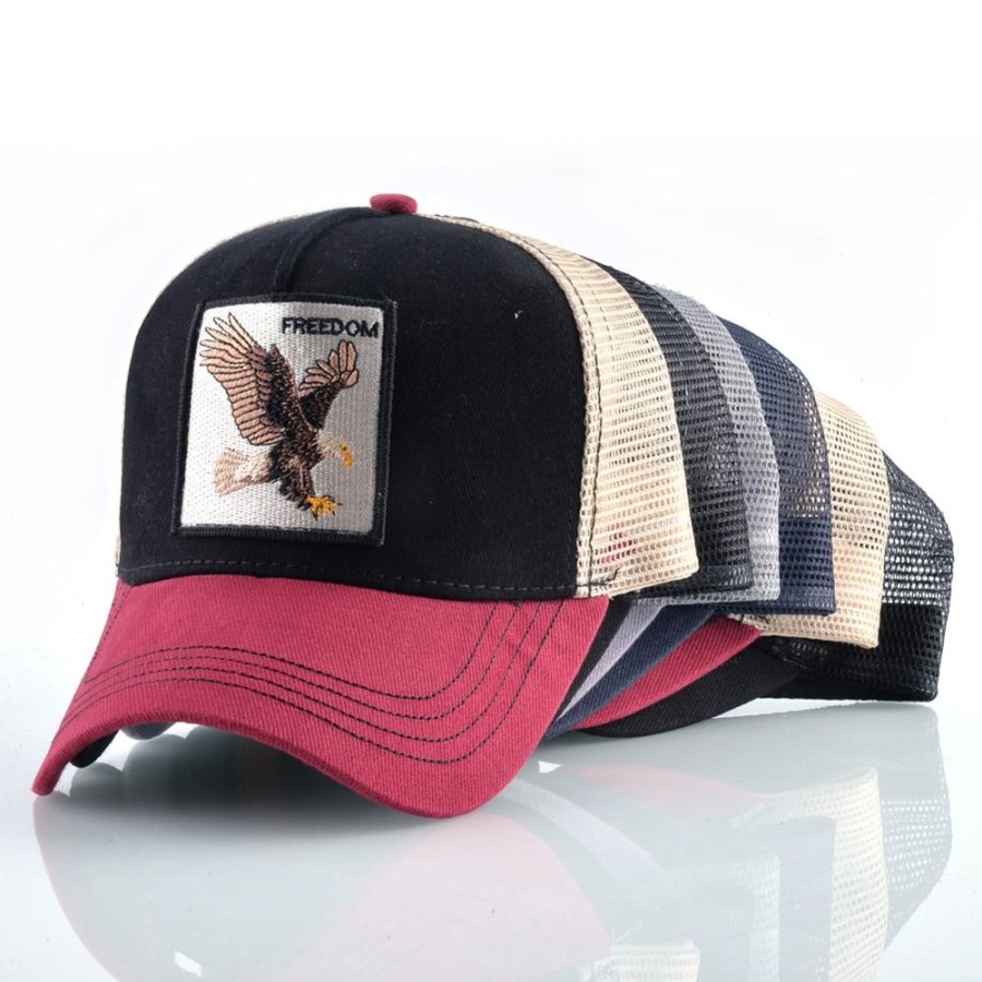 Topi Trucker Baseball Wolf Quick Drying Mesh - DH-YK