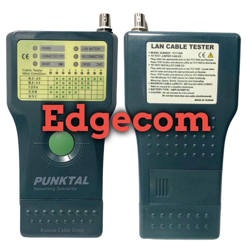 GOLDTOOL Lan Tester PUNKTAL TCT-1620 RJ45/RJ11/USB/1394/BNC