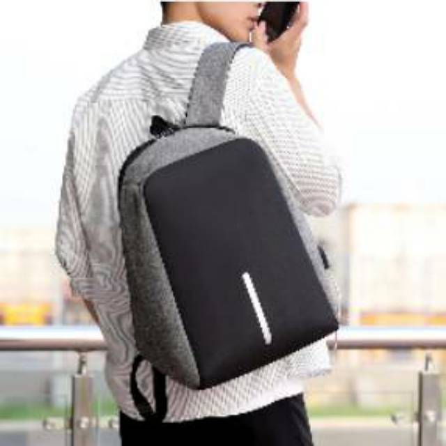 Tas Ransel USB sekolah laptop laki-laki/perempuan anti maling smart backpack daypack kualitas impor