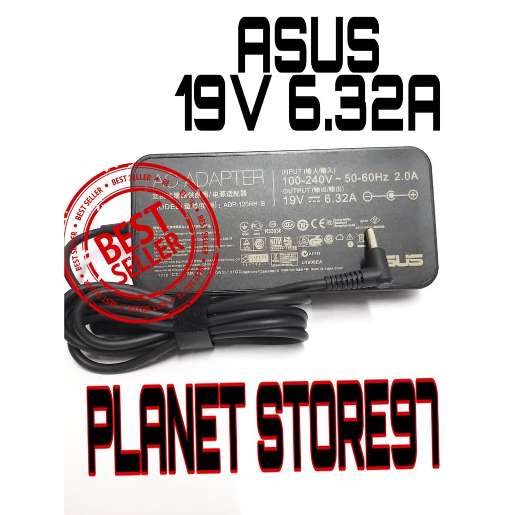 Adaptor Charger ORIGINAL Asus 19V 6.32A Gaming ROG GL552 Series