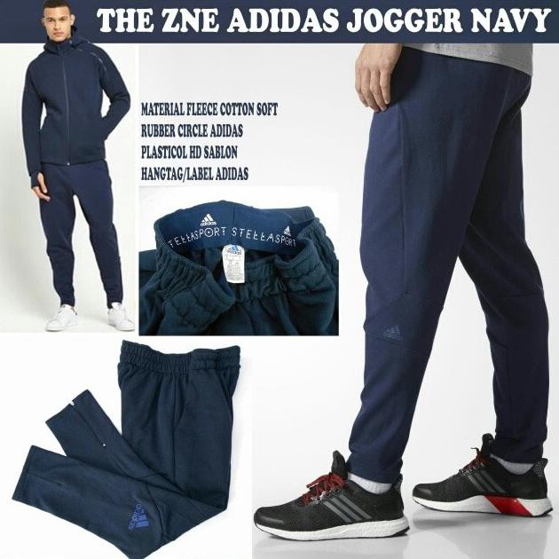CELANA JOGGERPANTS ADIDAS ZNE NAVY WITH ZIPPER GRADE ORI.