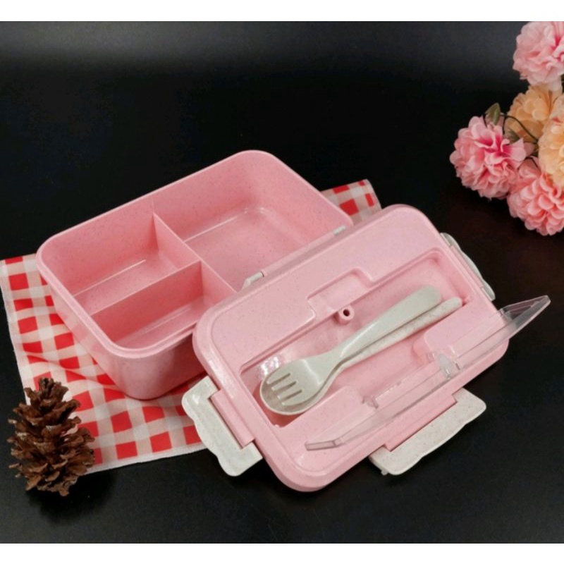 KOTAK BEKAL ANAK/KOTAK MAKAN SET/KOTAK MAKAN JERAMI/KOTAK BEKAL JERAMI/LUNCH BOX