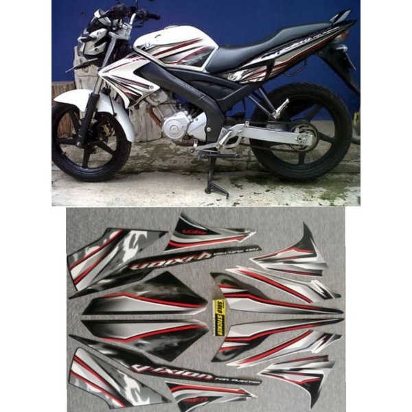 STIKER STRIPING VIXION 2012 PUTIH