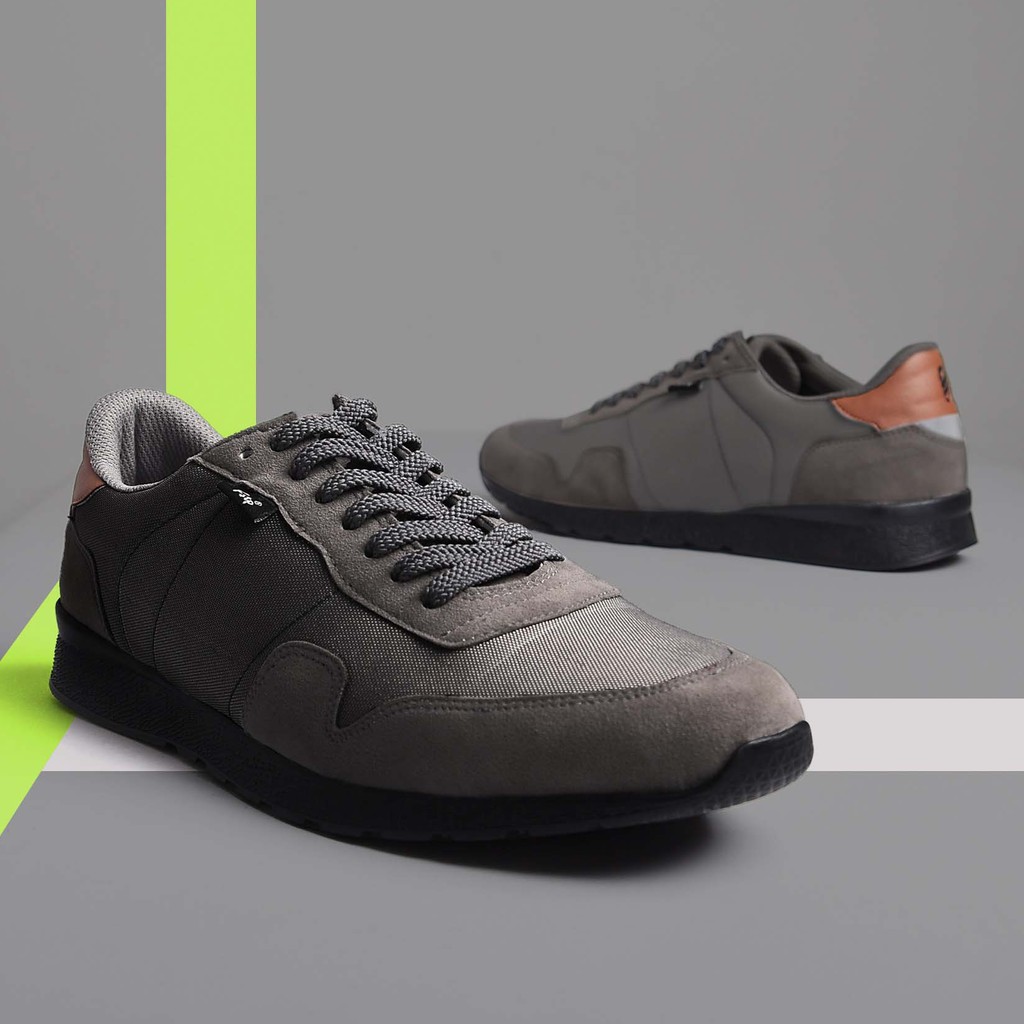 NORDIC GREY |ManNeedMe x FSTP| Sepatu Sneakers Pria Casual Sporty ORI