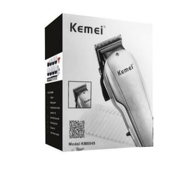 alat cukur rambut kemei km 8849 hair clipper rechargeable