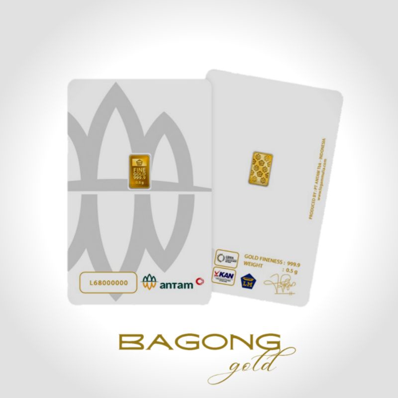 Logam Mulia Emas ANTAM 0,5 Gram Press Certieye 2022