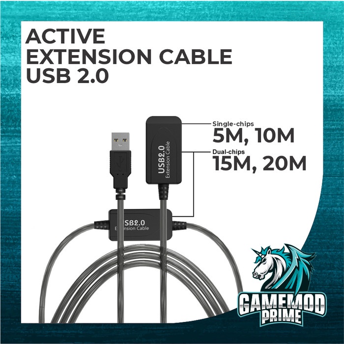 KABEL EXTENSION USB ACTIVE MALE TO FEMALE PENYAMBUNG EXTENTION AKTIF