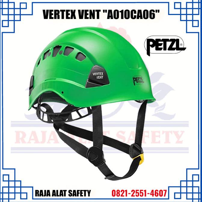 Petzl Vertex Vent Helm Green Original / Helm Petzl Vertex Vent Hijau